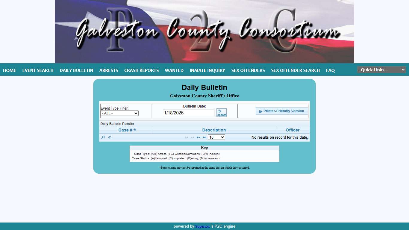 Galveston County Sheriff's Office P2C